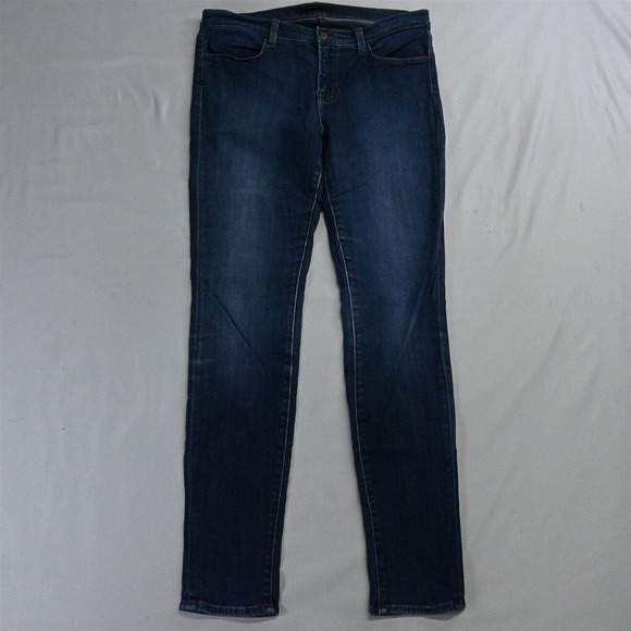 J Brand 31‎ Super Skinny Dark Wash Stretch Denim Womens Jeans - Picture 1 of 7